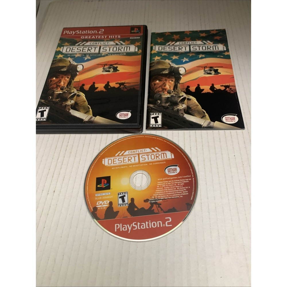 Conflict Desert Storm Sony PlayStation 2 PS2 2002 CIB Greatest Hits Shooter